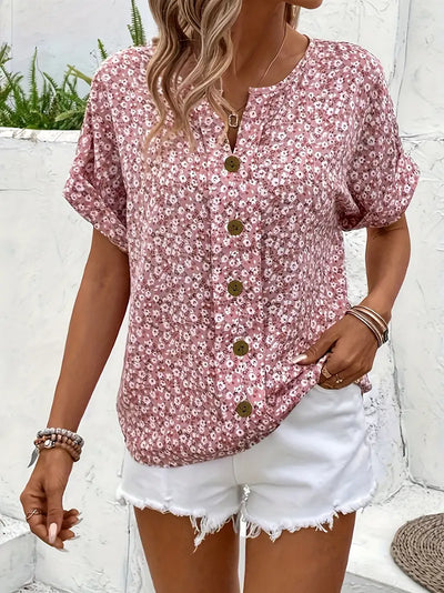 MIRELIA | LÄTT FLORAL BLUS