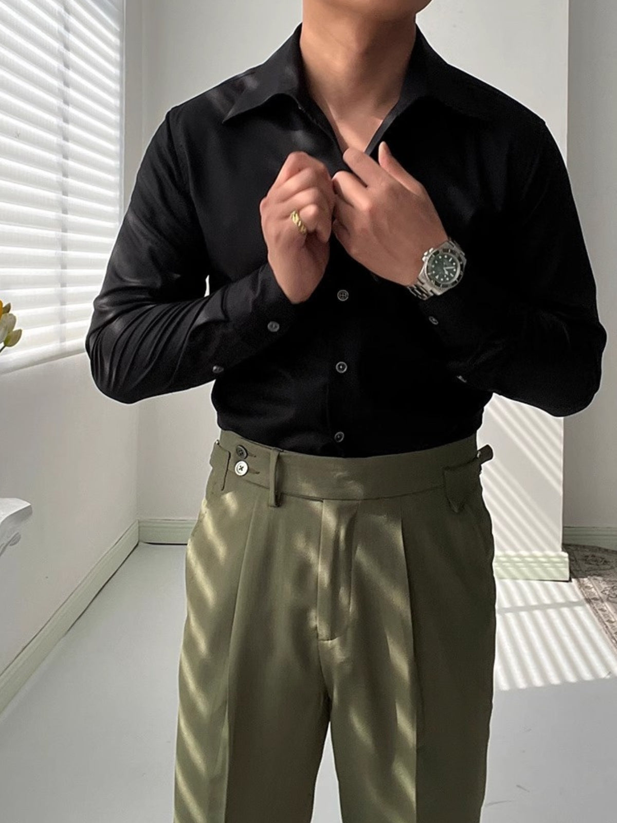 Italiensk bambus atletisk skjorte