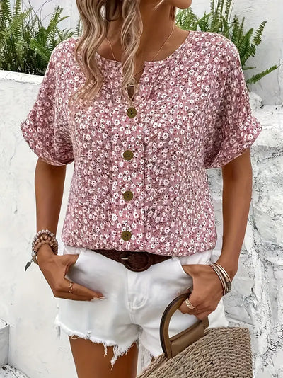 MIRELIA | LÄTT FLORAL BLUS