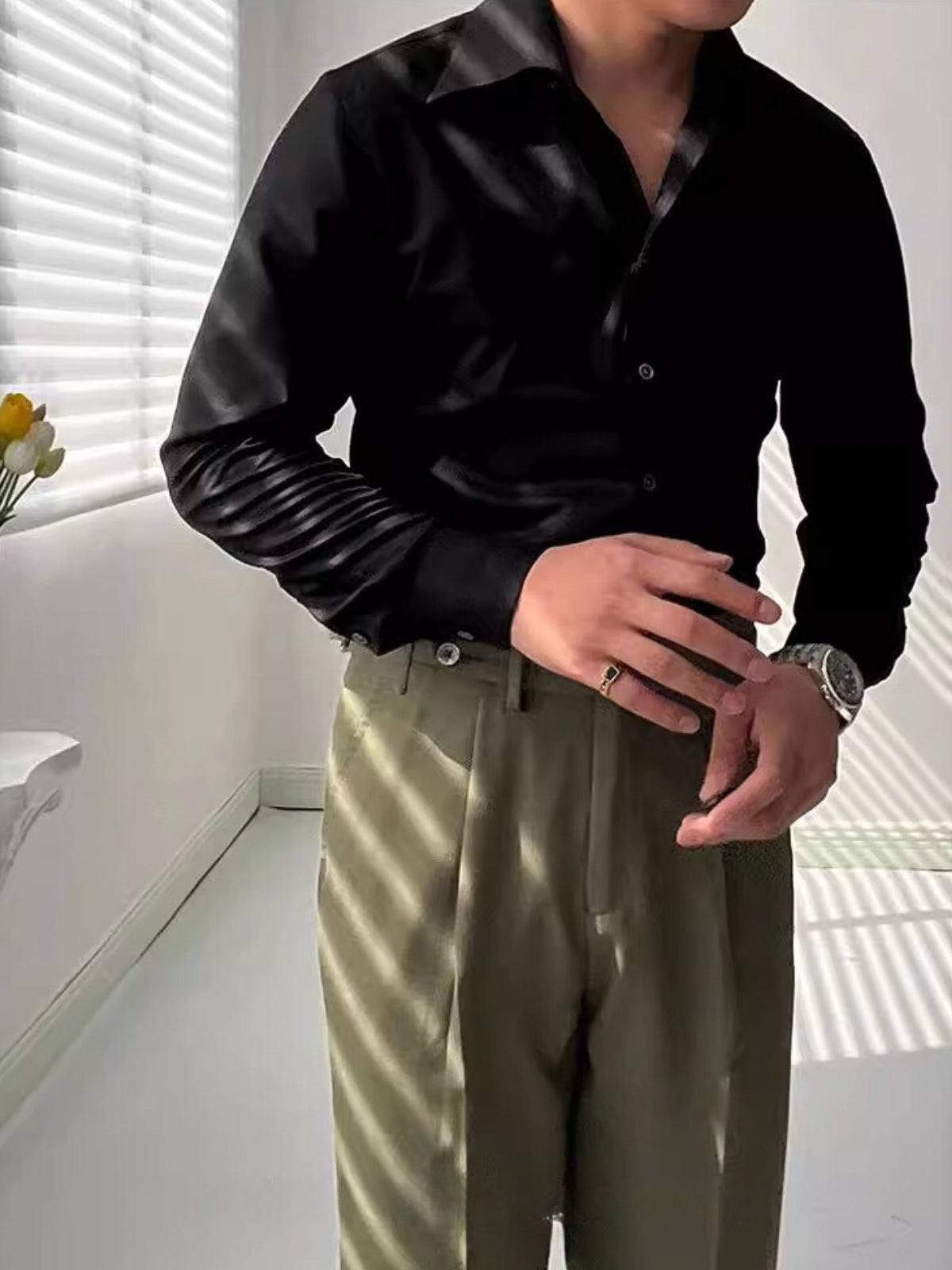 Italiensk bambus atletisk skjorte