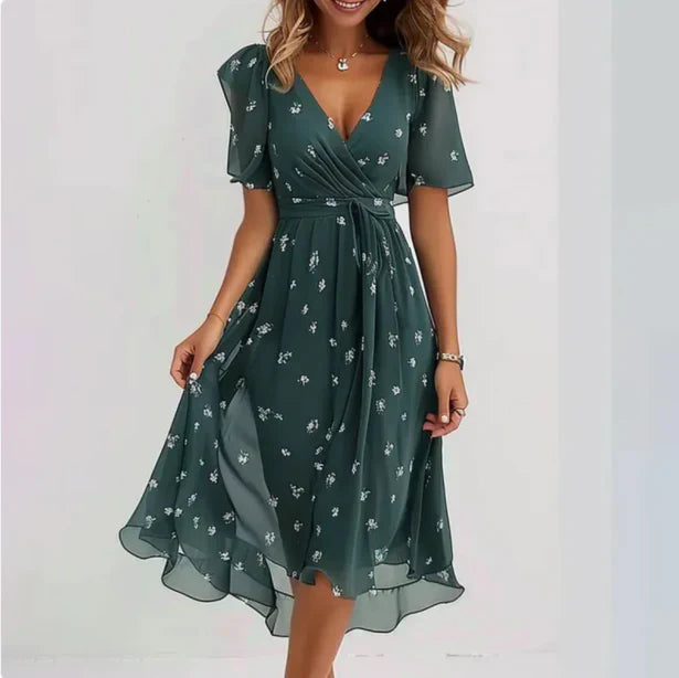Matilde™  | Elegant Abito Maxi med Scollatura til V