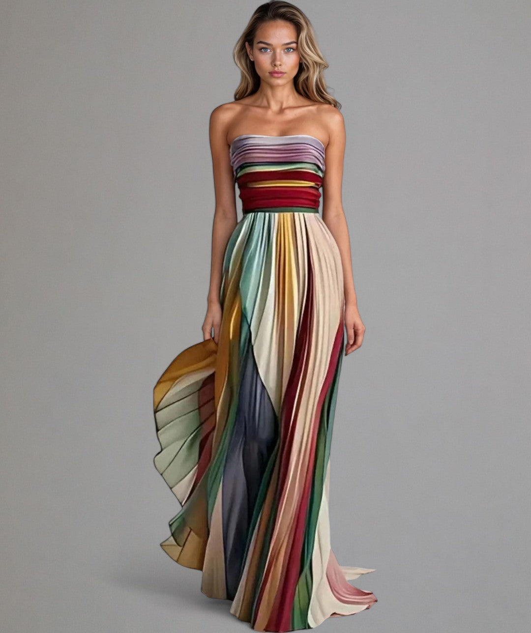 FLORA - FARGERIK ERMEløs DRESS