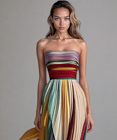 FLORA - FARGERIK ERMEløs DRESS